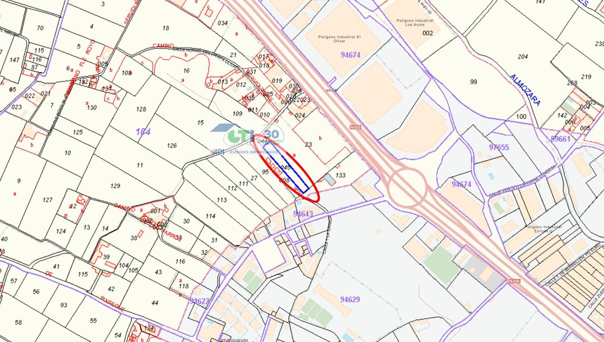 Terreno en venta en término Miralbueno